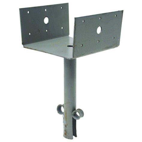 6 diameter metal post base bracket for concrete|adjustable post brackets home depot.